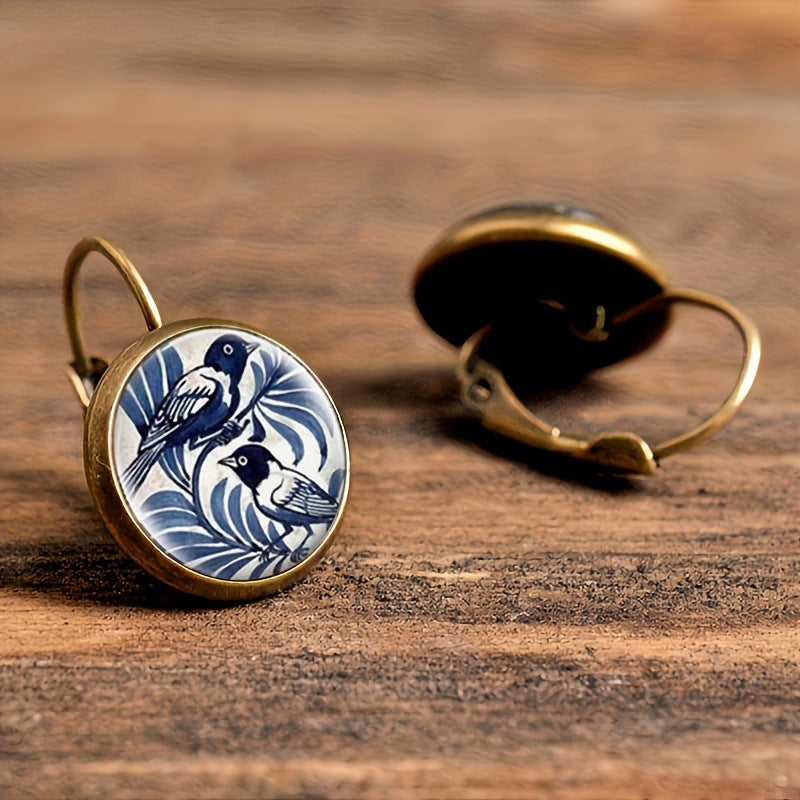 French Porcelain Earrings