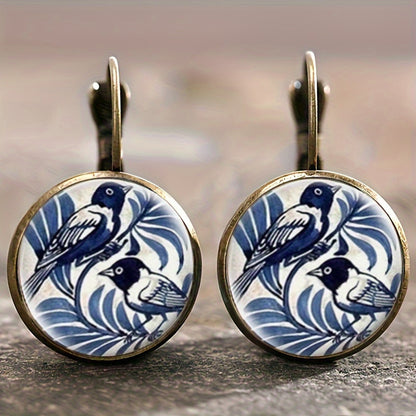 French Porcelain Earrings